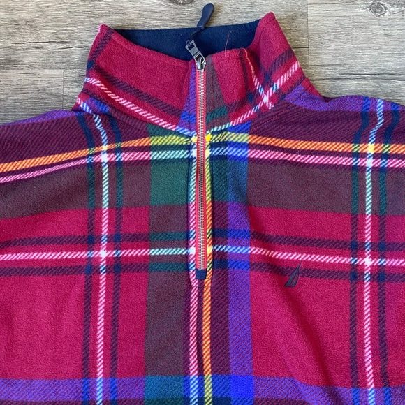 Nautica Men’s Plaid Sweatshirt Size L - Picture 7 of 7